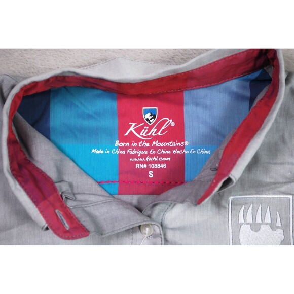 NWT Kuhl Women's Ash Gray Kiley #8320 Long Sleeve Button Down Knit Sides Size S - Picture 4 of 8